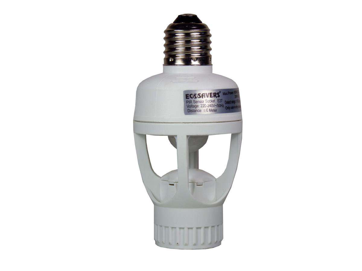 Βάση Λαμπτήρα E27 με Αισθητήρα Κίνησης PIR - EcoSavers PIR Sensor Lampbase