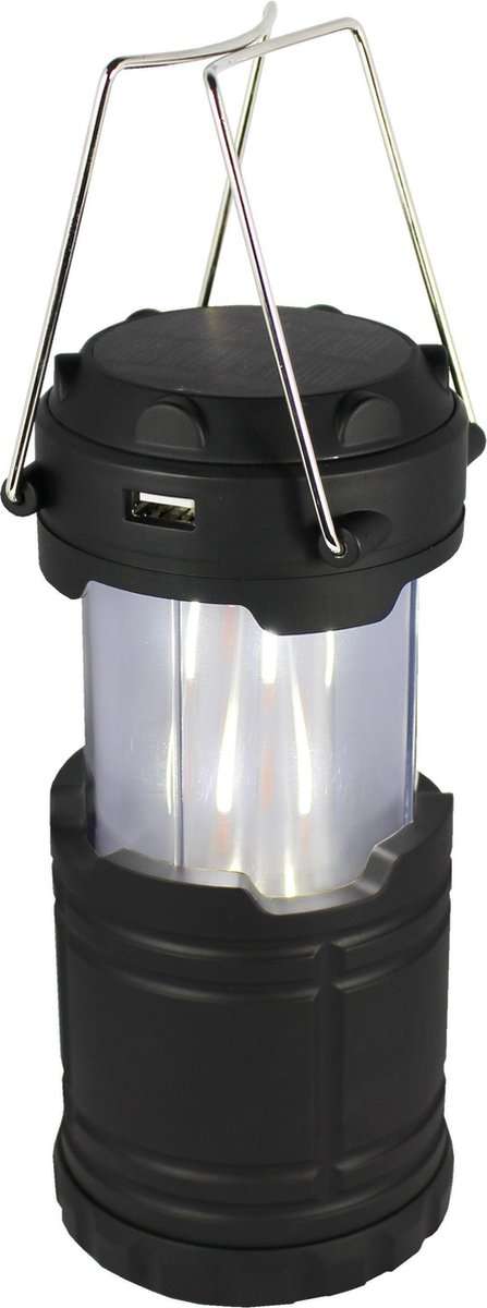 Ηλιακό LED Φανάρι με Λευκό ή Εφέ Φλόγας Φως & USB Power Bank - PowerPlus Koala