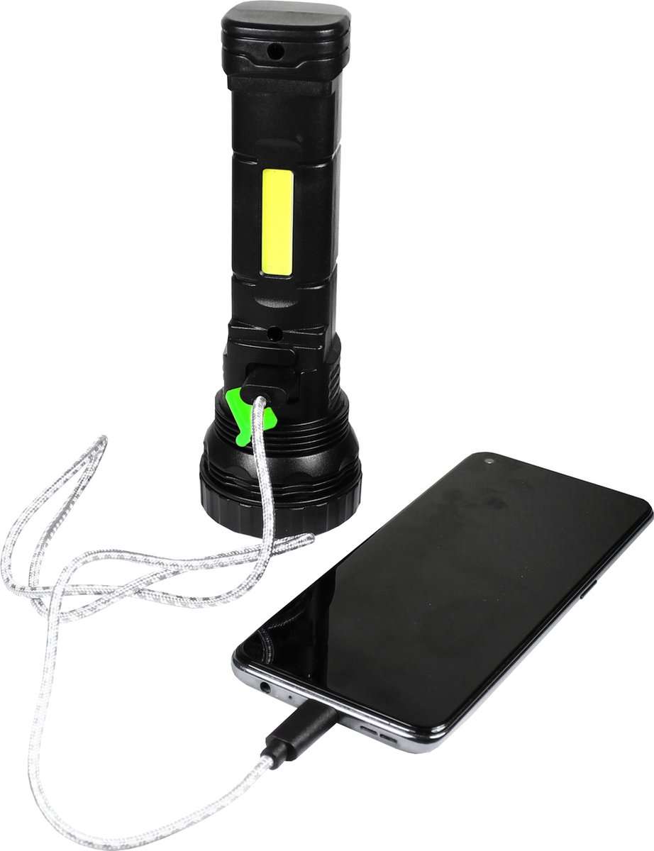 Ηλιακός Φακός LED με Ενσωματωμένο Powerbank 2.500mAh και Φως Ανάγνωσης - PowerPlus Snake - Image 4