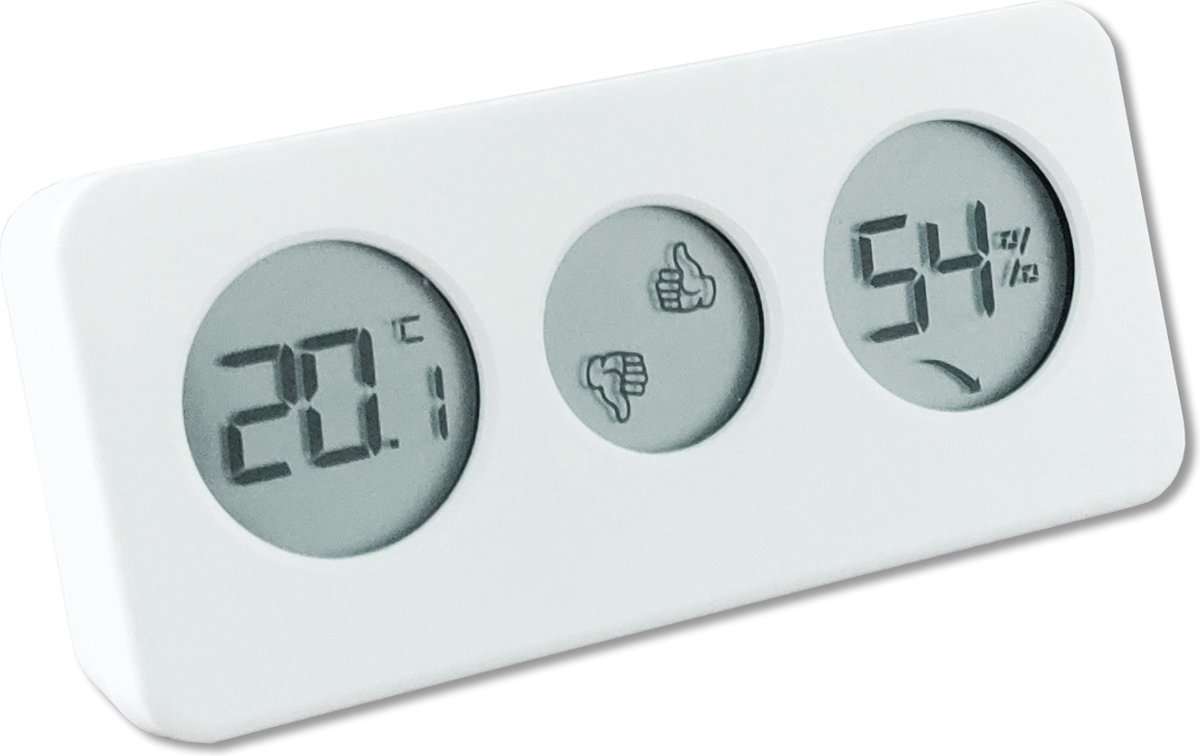 Θερμόμετρο Υγρασιόμετρο με Ένδειξη Εξοικονόμησης Ενέργειας - EcoSavers Hygro Thermo Coach
