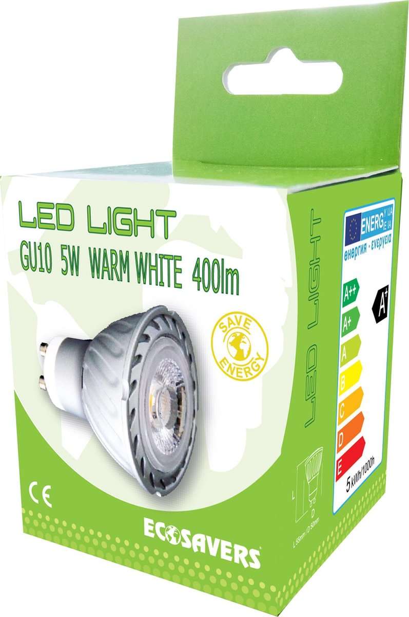 Λάμπα Οικονομίας LED 5W GU10 - EcoSavers GU10 5W - Image 3