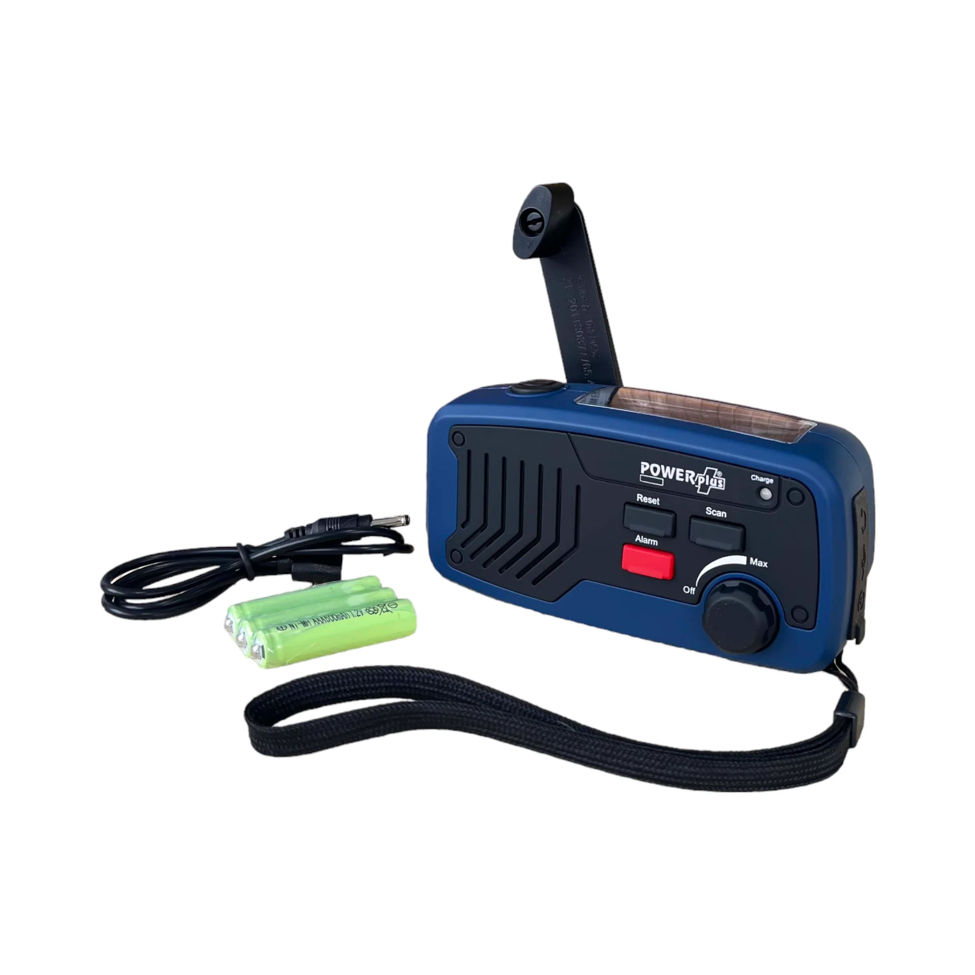 Ηλιακό Ραδιόφωνο FM με USB & Δυναμό Φόρτιση Powerbank και Φακό LED - PowerPlus Panther - Image 2