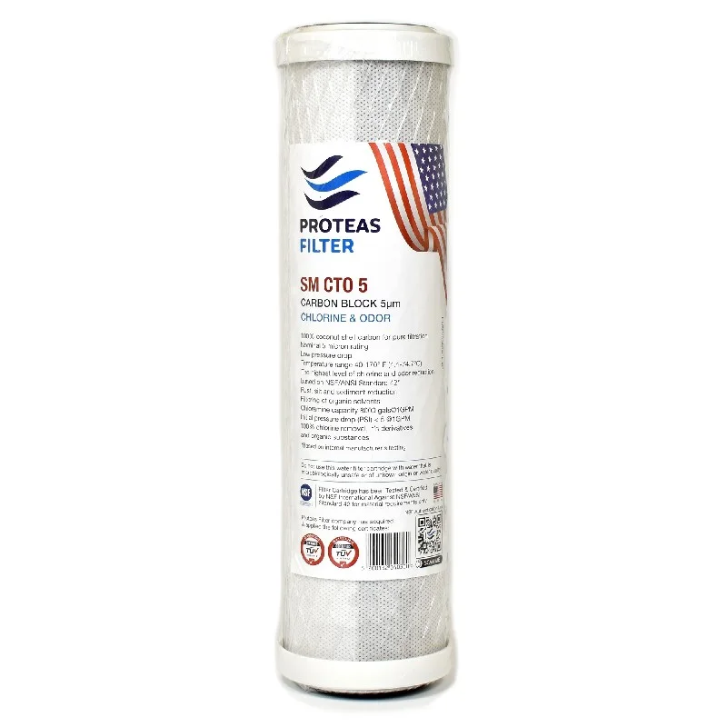 Φίλτρο Νερού Ενεργού Άνθρακα Proteas SM CTO5 10″ 5μm MADE IN USA - Image 3