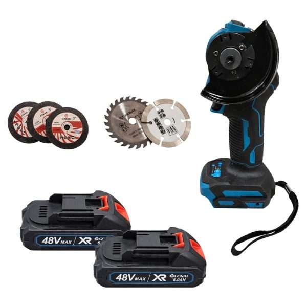Genai Ασύρματος Γωνιακός Τροχός Μπαταρίας Brushless GN-721 48V – Cordless Brushless Angle Grinder 013205