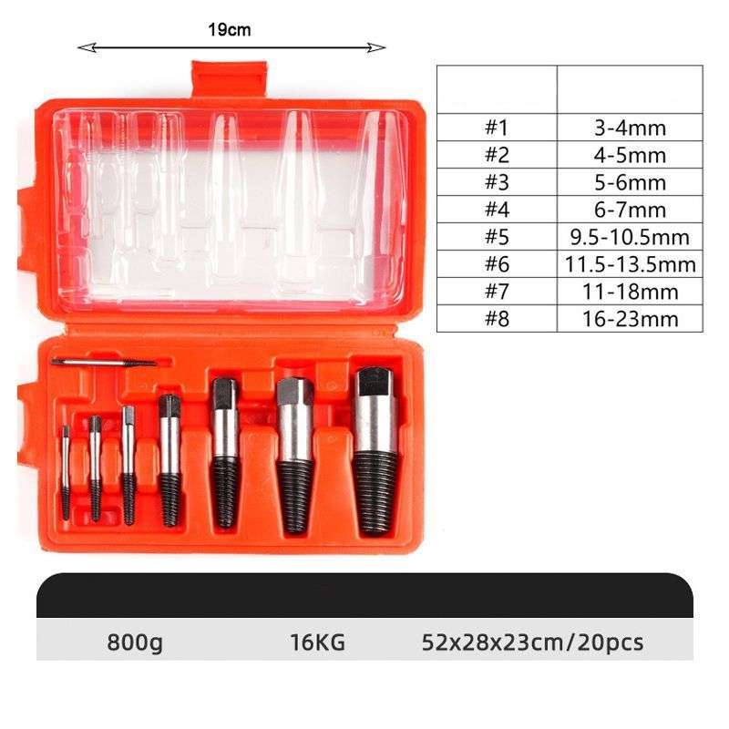 Σετ Εξωλκέων Βιδών 6τμχ – Screw Extractor Set 089090