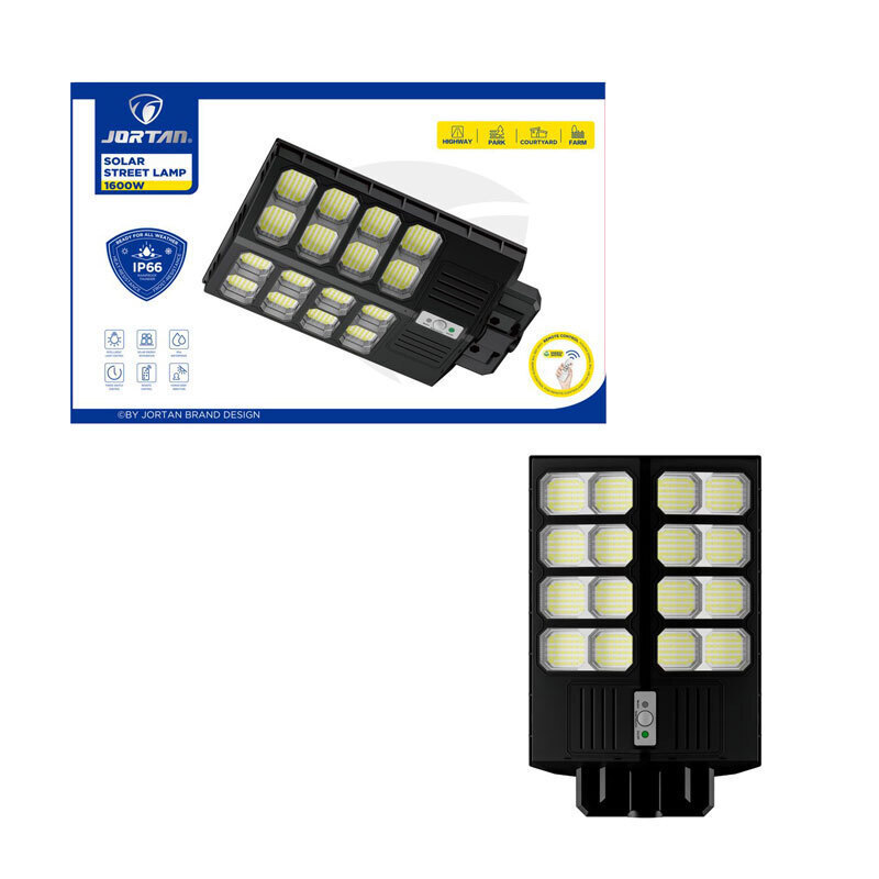 Jortan Ηλιακός Προβολέας LED 500W με Πάνελ και Τηλεχειριστήριο – Solar LED Flood Lamp 0274030