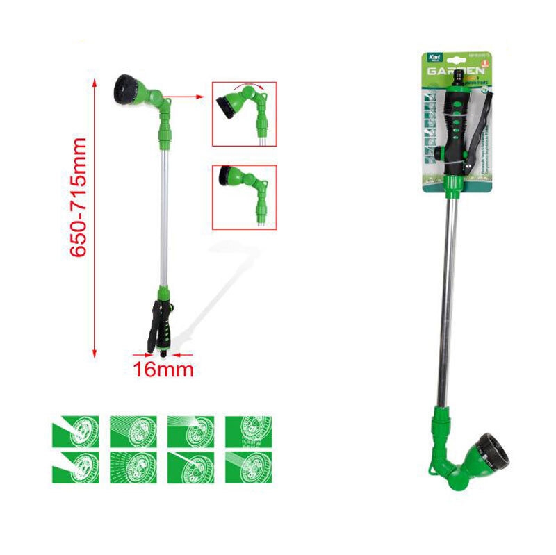 KMT Tools Εκτοξευτήρας Νερού 8 ρυθμίσεων με Κοντάρι 16x685mm 9369377 – 8 Setting Water Sprayer with Pole