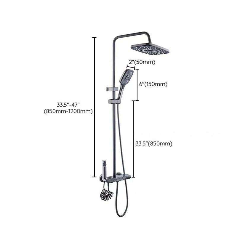 Yimanuo Ρυθμιζόμενη Στήλη Ντουζ με Μπαταρία – Adjustable Shower Column with Faucet - Image 2