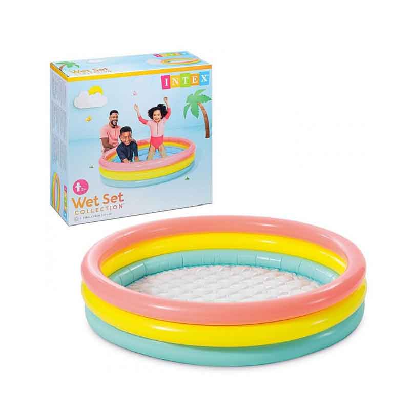 Intex Παιδική Πισίνα Φουσκωτή 1.14x25cm 57412NP – Wet Set Collection Three-ring Pool