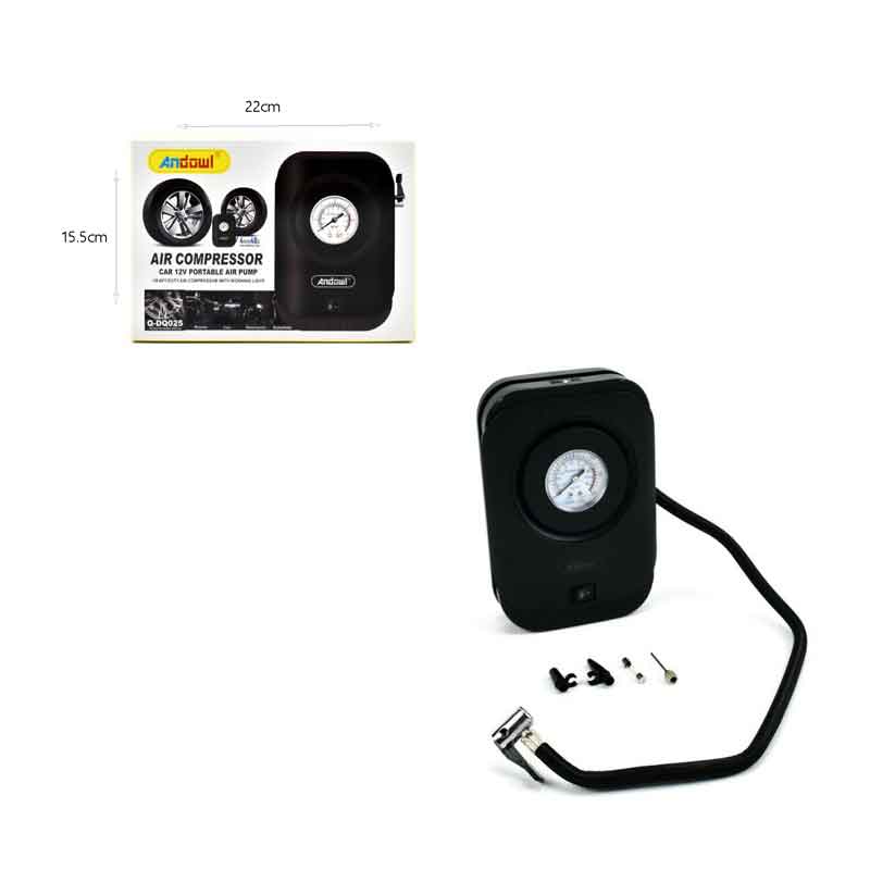 Andowl Κομπρεσέρ Αέρος Αυτοκινήτου 120W 12V με Μανόμετρο Q-DQ025 – Air Compressor - Image 5