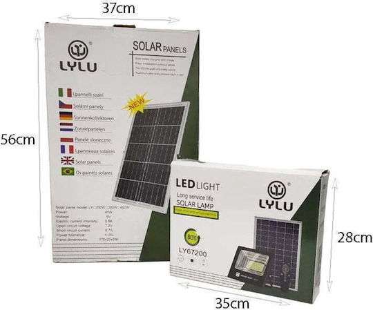 LYLU Ηλιακός Προβολέας με Τηλεχειριστήριο LED 400W LY67200 – Solar Light Z694604 - Image 5