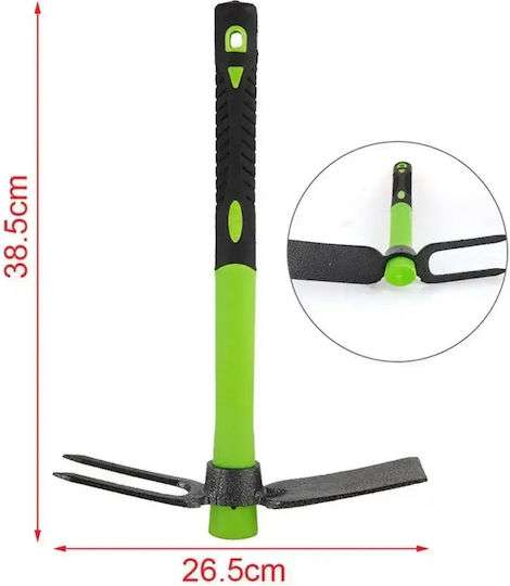 KMT Τσάπα-Αξίνα Κήπου Με Λαστιχένια Λαβή 38.5cm – KMT Tools Garden Hoe-Pickaxe With Rubber Handle - Image 2
