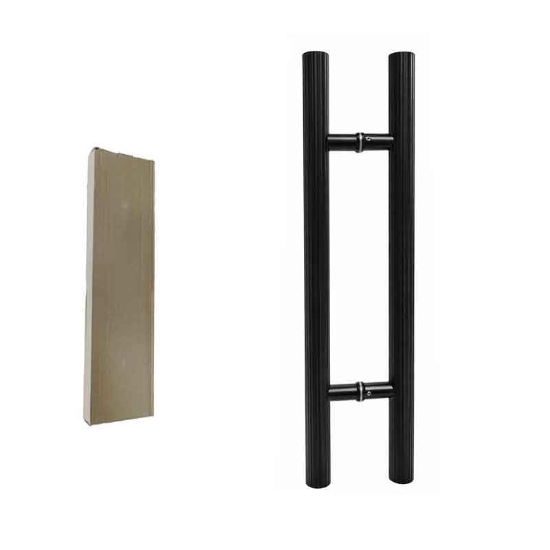 Λαβή Γυάλινης Πόρτας Λαβή Μαύρη 60cm – Black Door Handle 022065