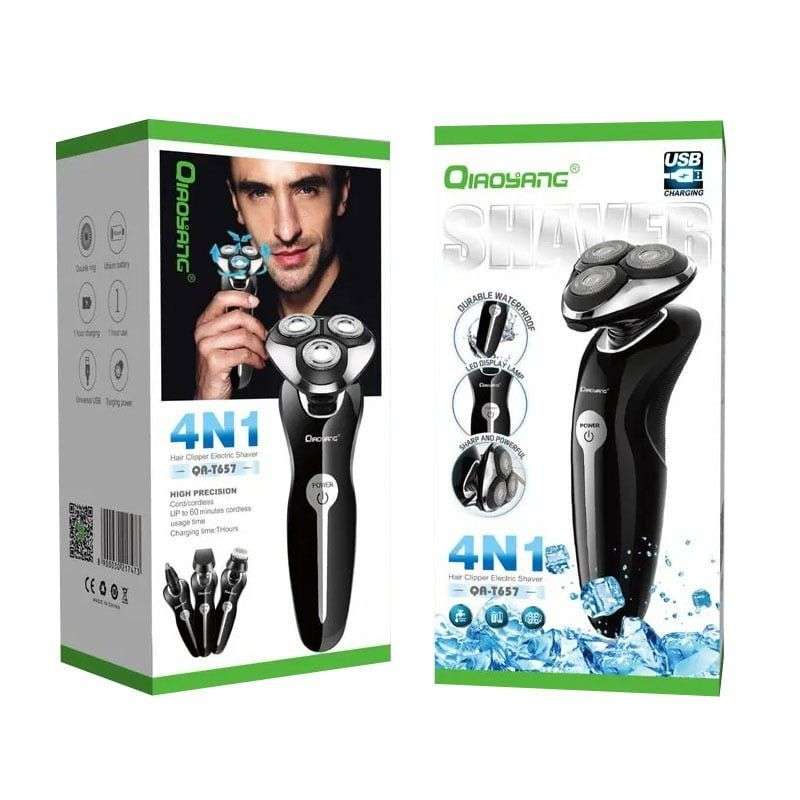 QIAOYANG Ξυριστική Μηχανή 4 σε 1 QA-T657 – Hair Clipper Electric Shaver 4582