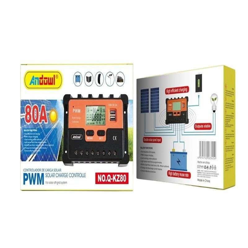 Andowl Q-KZ80 Ρυθμιστής Φόρτισης 80Α – Solar Charge Control 0751194 - Image 3