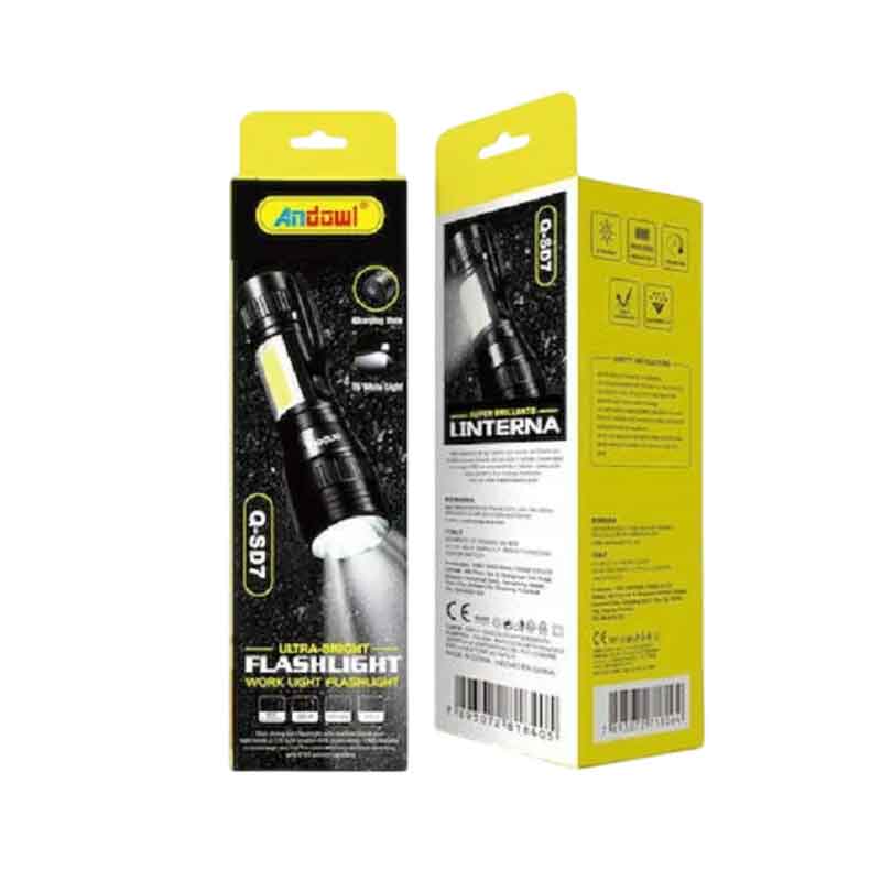 Andowl Επαναφορτιζόμενος φακός κατάδυσης Led Q-SD7 – Flashlight Work Light 075906