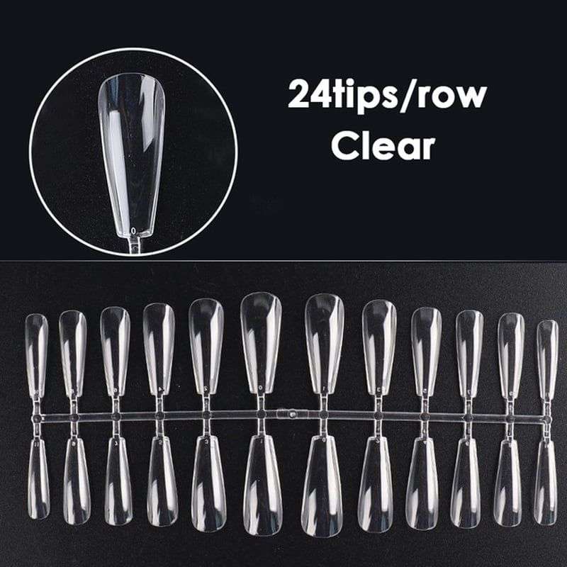 Manicure Protector Tips Διάφανα Nύχια 500τμχ – Nail Tips 3551 - Image 2