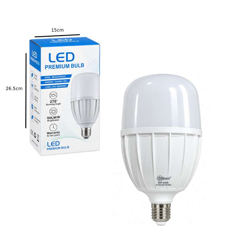 Λάμπα LED Υψηλής Ισχύος 60W E27 6500K Ψυχρό Λευκό – 60W E27 6500K Cool White High Power LED Bulb 0138072 - Image 4