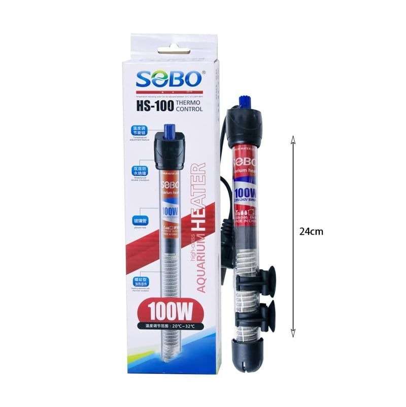 Sobo Θερμοστάτης Ενυδρείου 100W με Ρύθμιση Θερμοκρασίας HS-100 – 100W Aquarium Heater with Thermo Control 088096 - Image 3